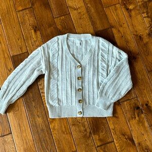Cupcakes and Cashmere Light Gray Cardigan